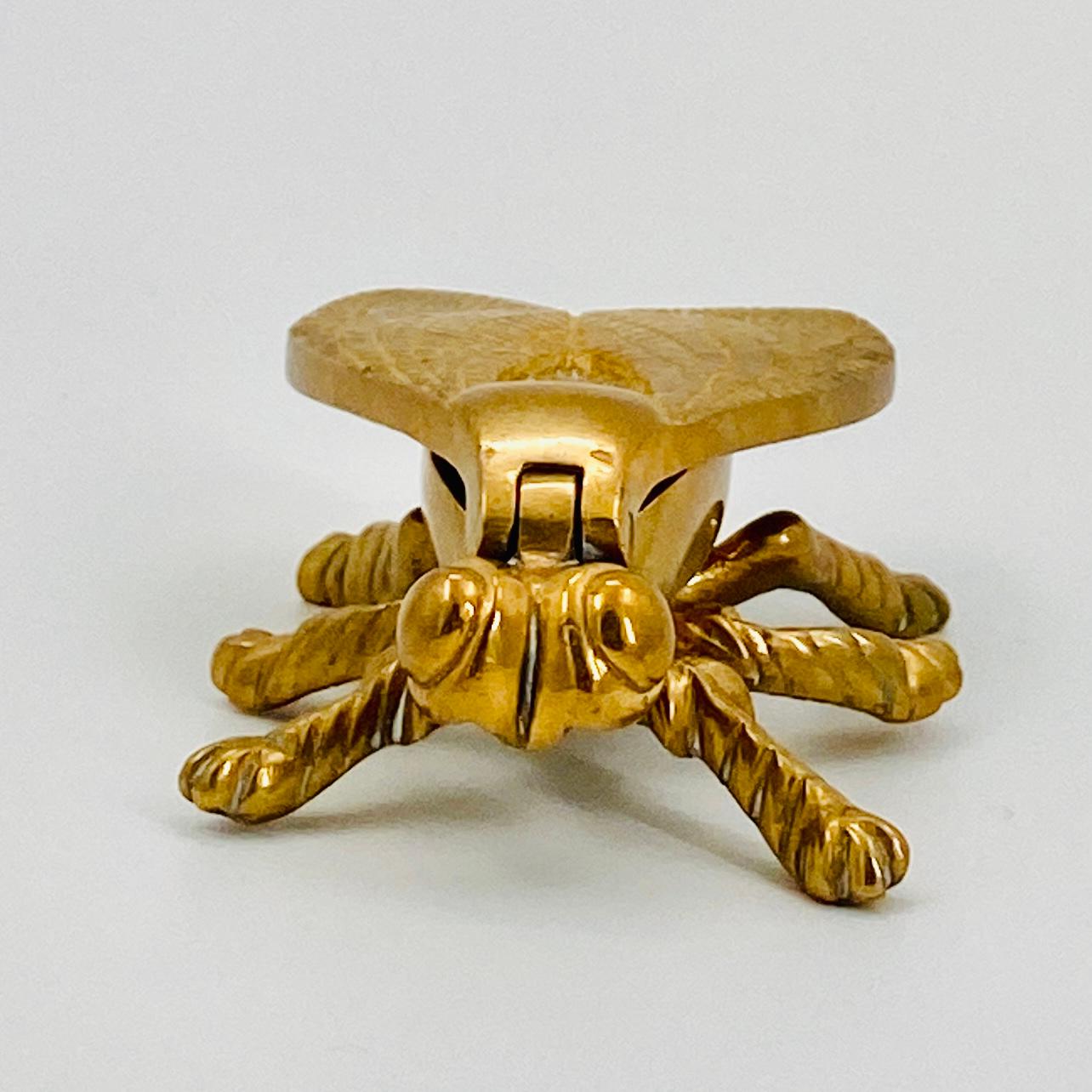Small Brass Bee Trinket for Jewelry, Salt or Pepper Cellar 4
