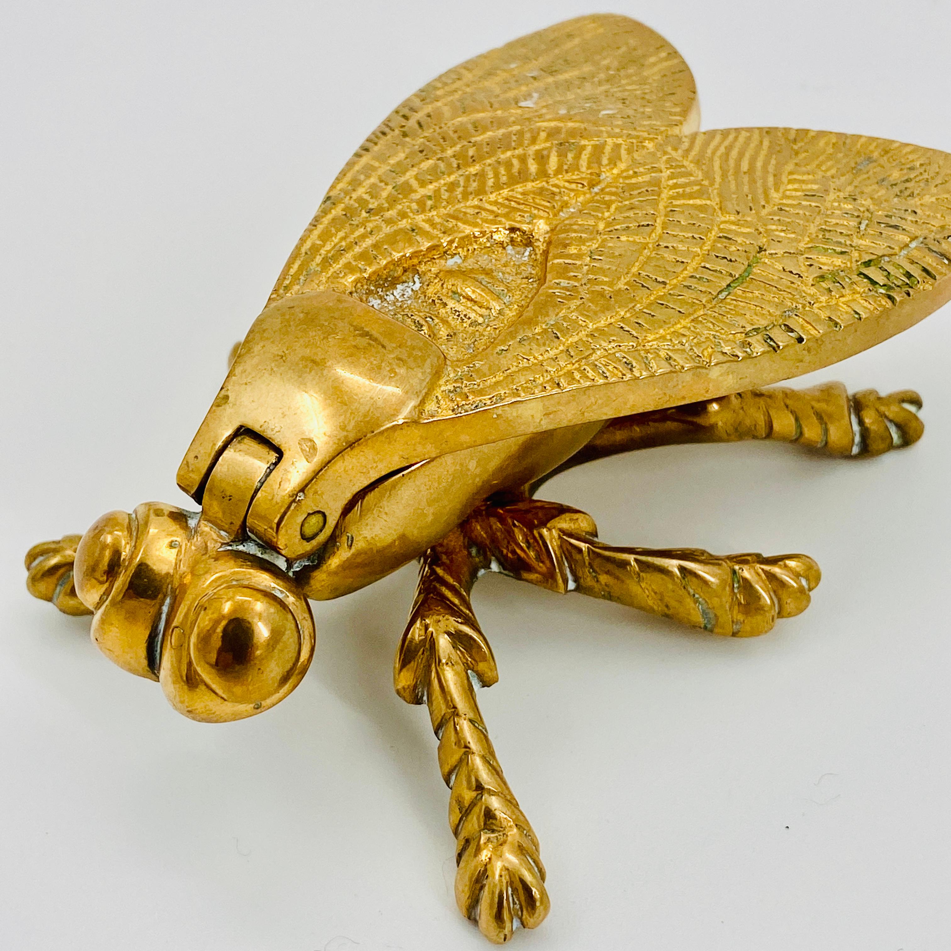 Small Brass Bee Trinket for Jewelry, Salt or Pepper Cellar 6