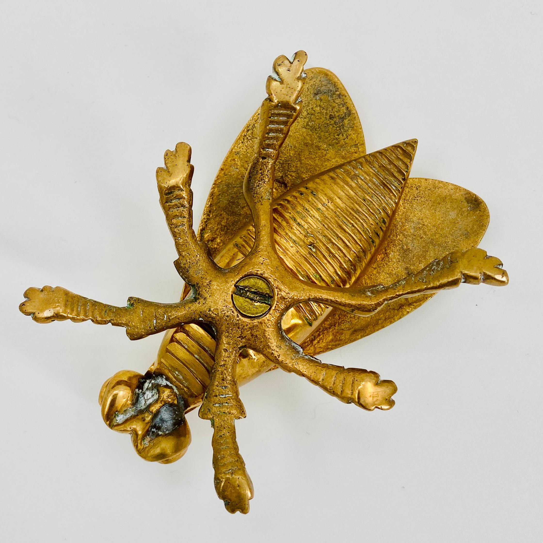 Small Brass Bee Trinket for Jewelry, Salt or Pepper Cellar 9