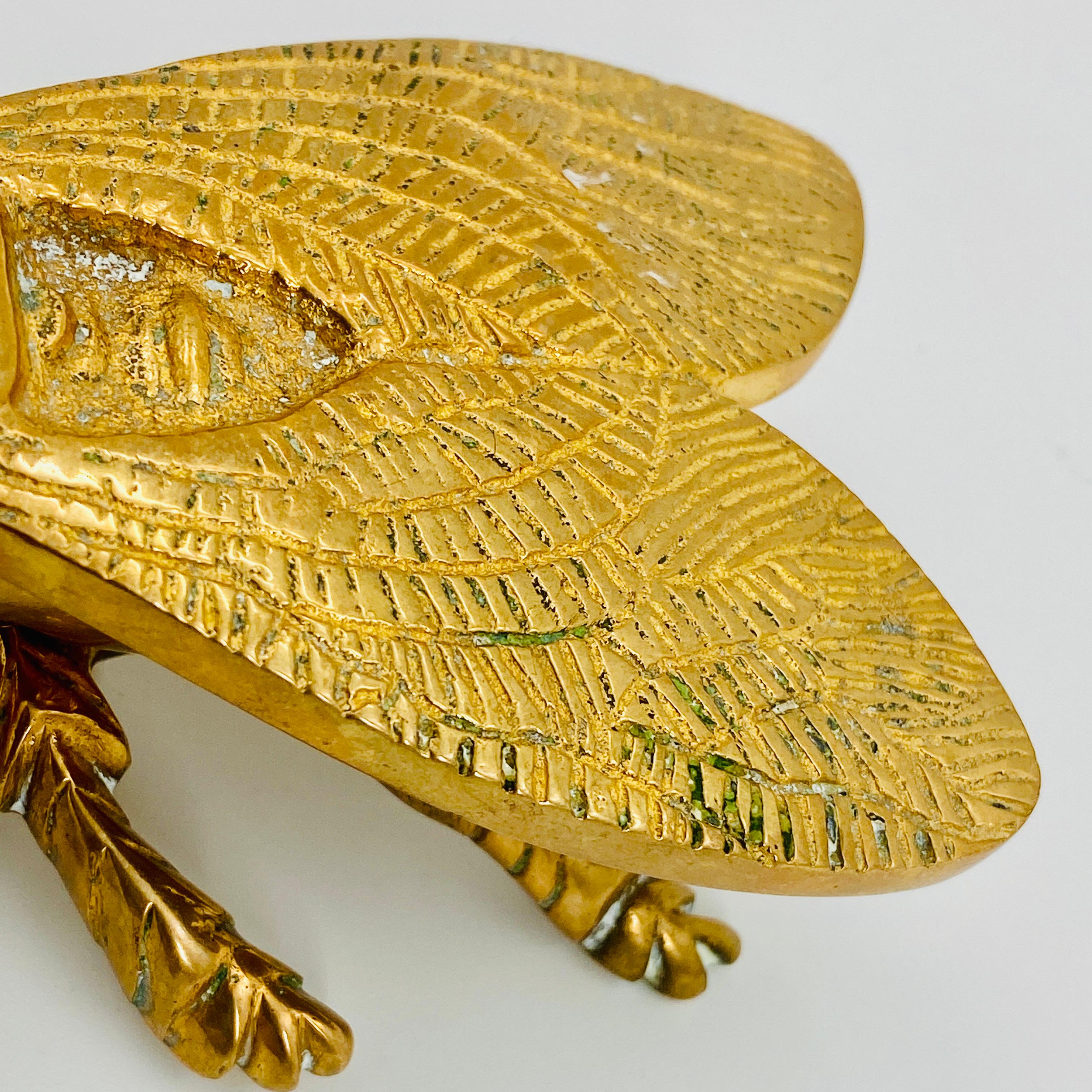 Mid-Century Modern Small Brass Bee Trinket for Jewelry, Salt or Pepper Cellar