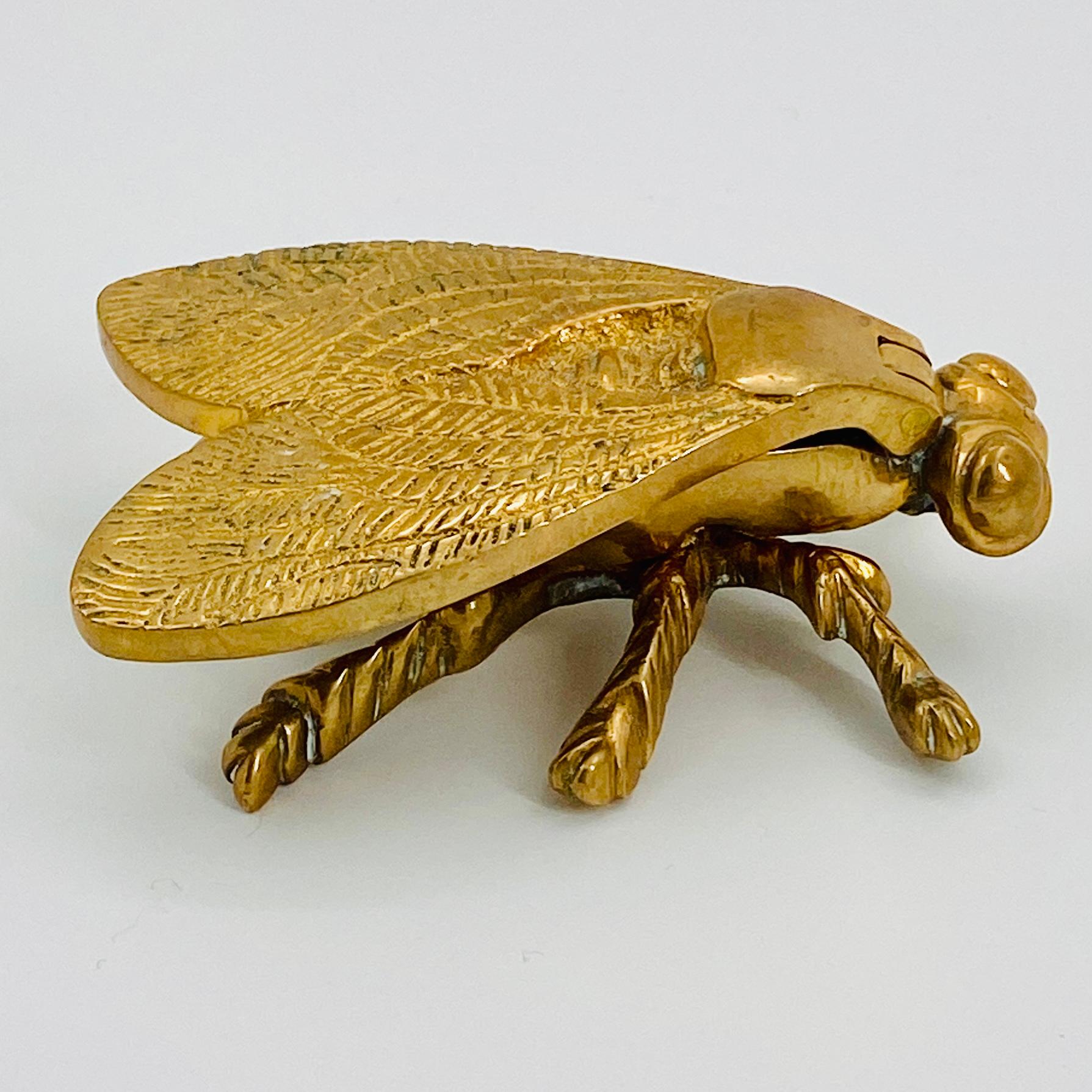 Small Brass Bee Trinket for Jewelry, Salt or Pepper Cellar 1