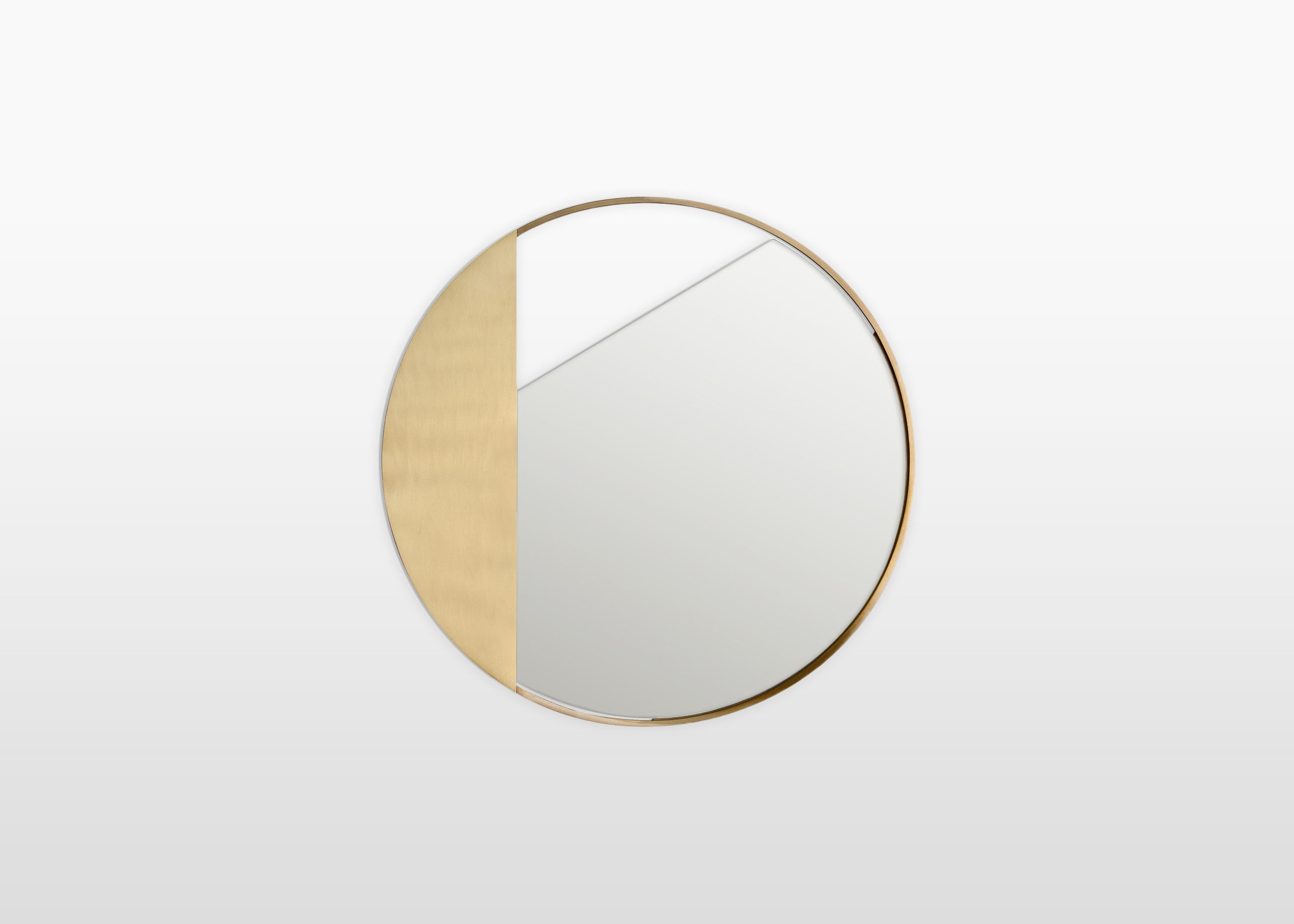 Modern Small Brass Edition Mirror by Edizione Limitata For Sale