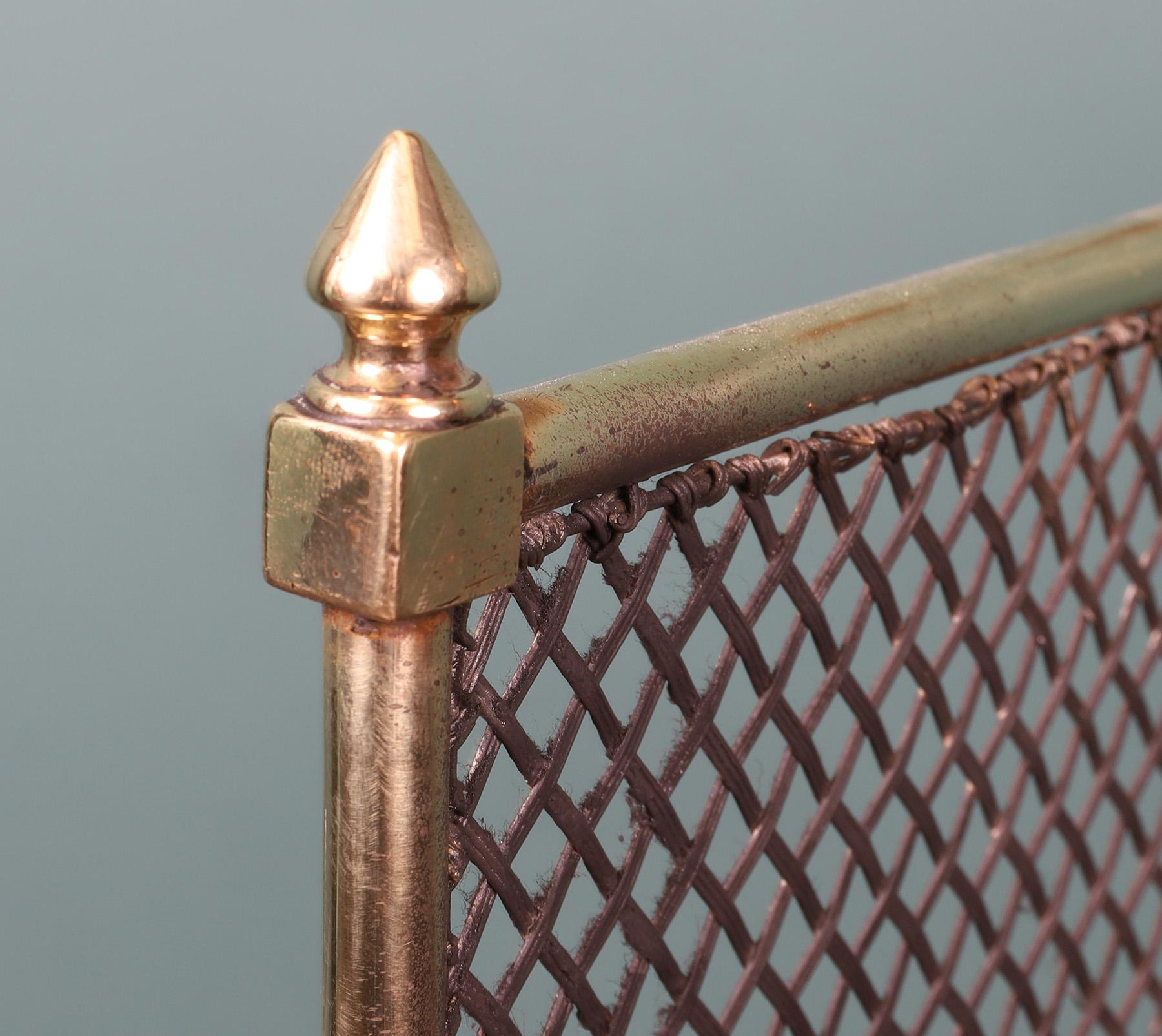 Georgian Small Brass Fire Screen