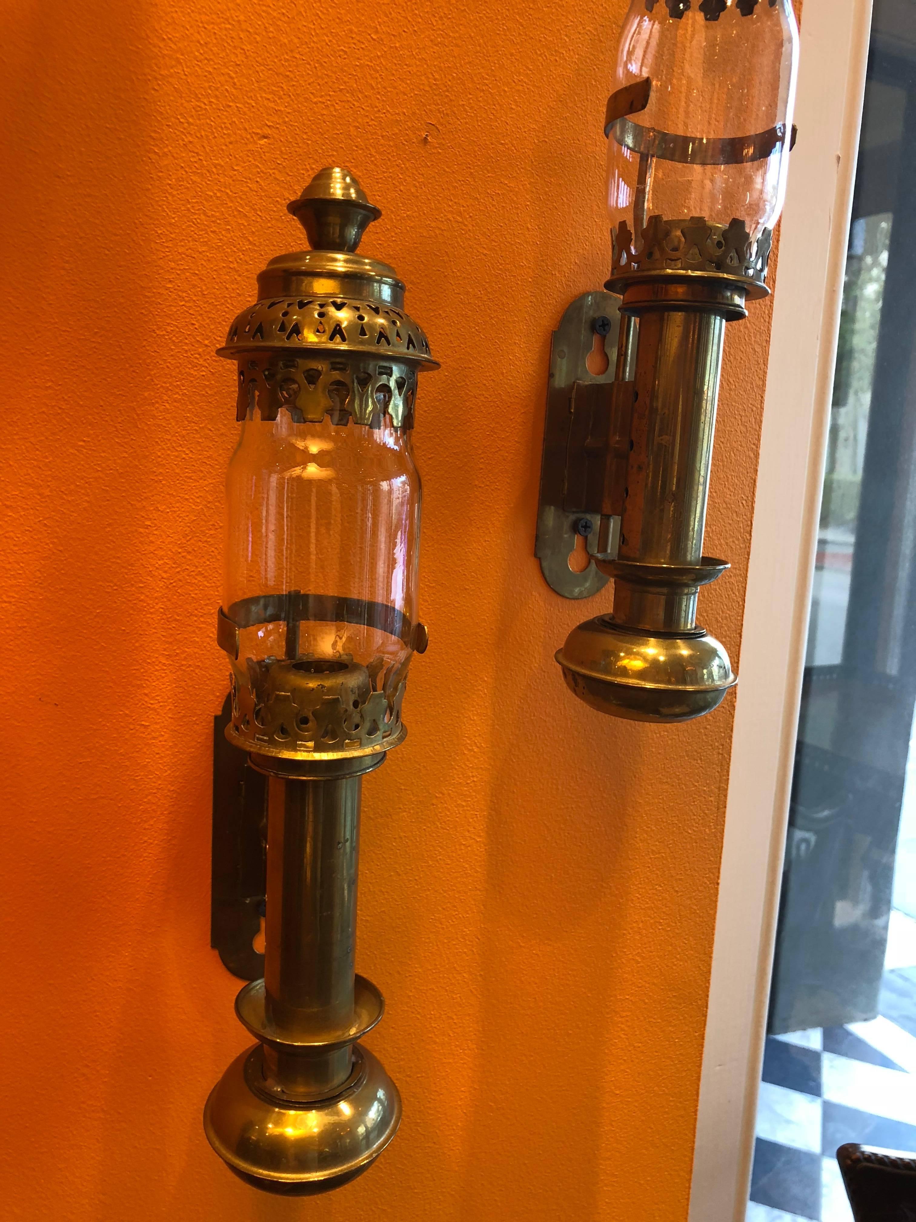 brass oil lamps