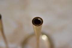 Small Brass Serpentine Candleholder Candlesticks by Illums Bolighus Denmark
