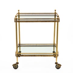 Small Brass Serving Trolly