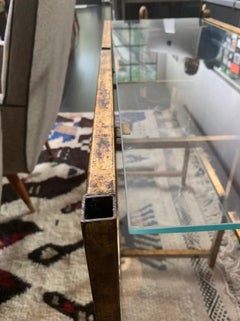 Petite console à deux niveaux en laiton