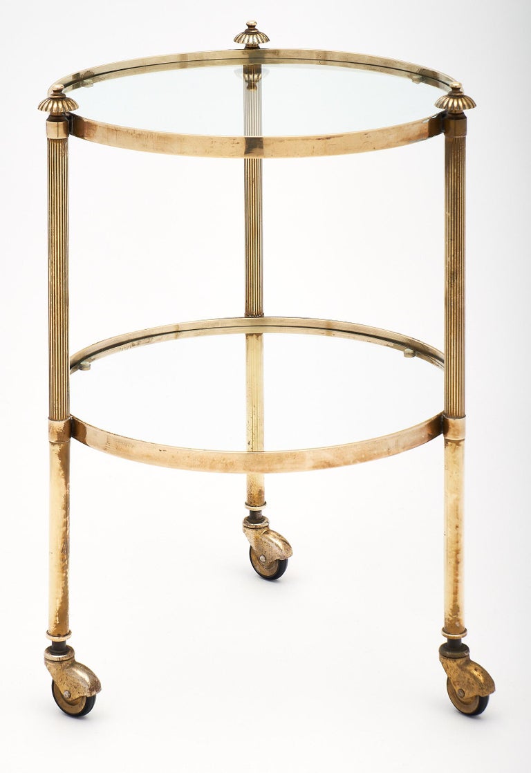 Small Brass Vintage Bar Cart at 1stDibs