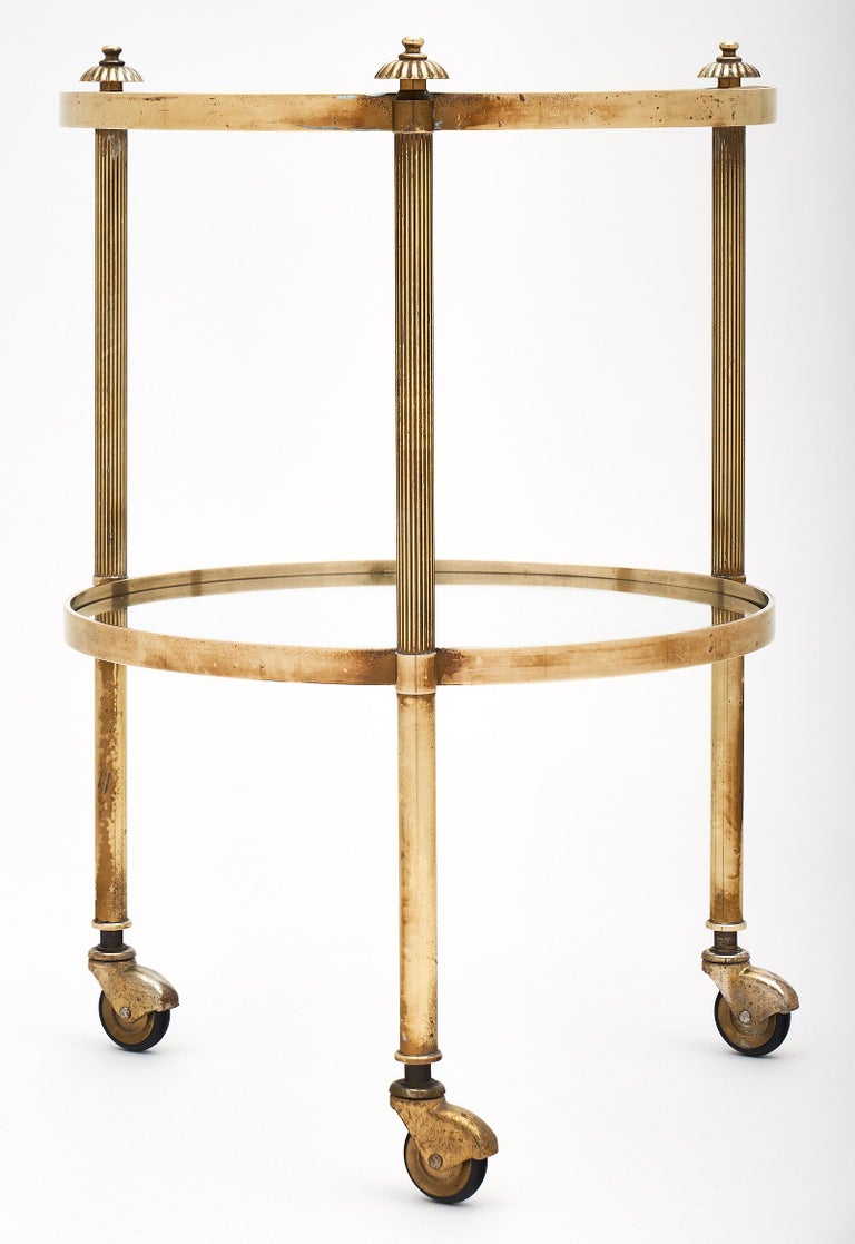 Small Brass Vintage Bar Cart at 1stDibs