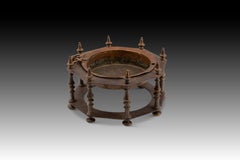 Small brazier or hand-held brazier. Iron, bronze. Spanish school, 17th century.