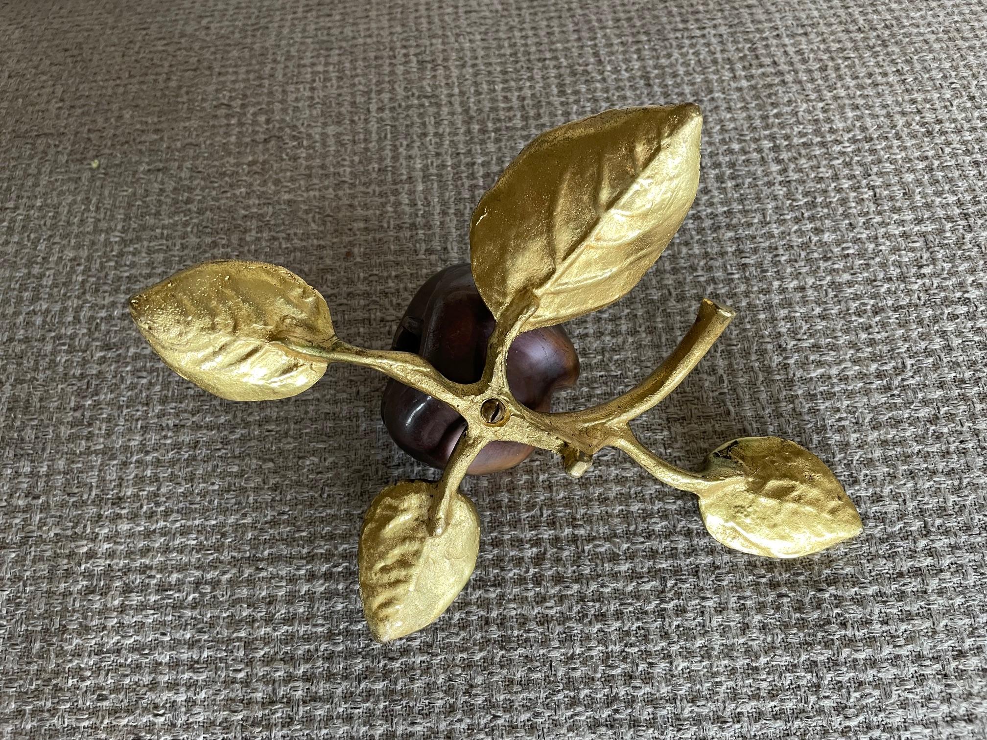 European Small bronze apple box For Sale