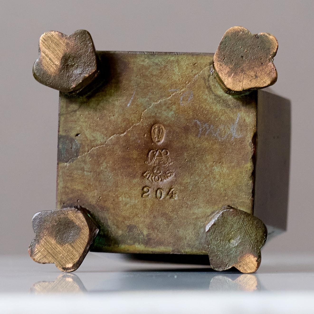 Petit porte-stylo Art Déco de GAB Guldsmedsaktiebolaget, Suède, années 1930 en vente 1