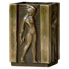 Petit porte-stylo Art Déco de GAB Guldsmedsaktiebolaget, Suède, années 1930
