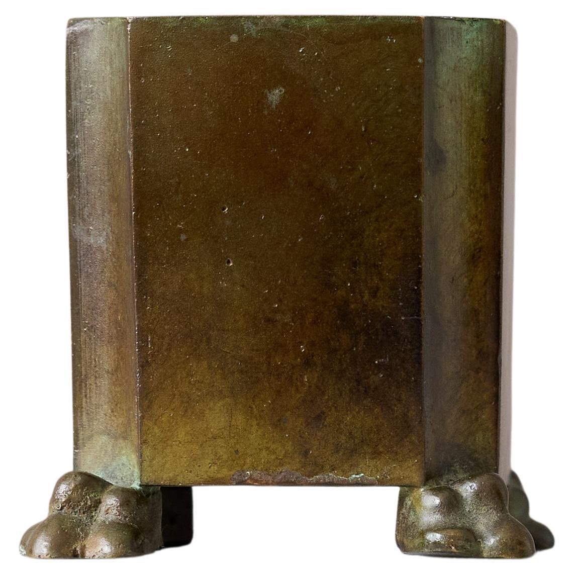 Petit porte-stylo Art Déco de GAB Guldsmedsaktiebolaget, Suède, années 1930 en vente