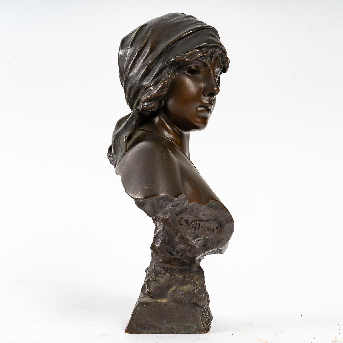 Small Bronze Bust of a Woman, 