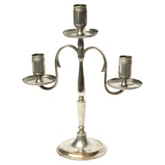 Antique Small Bronze Candelabra by Paavo Tynell for Taito Oy, 1920s