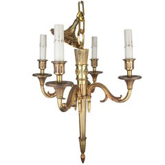 Small Bronze Empire Chandelier