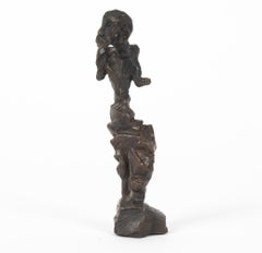 Small Bronze Figurative Abstract Sculpture
