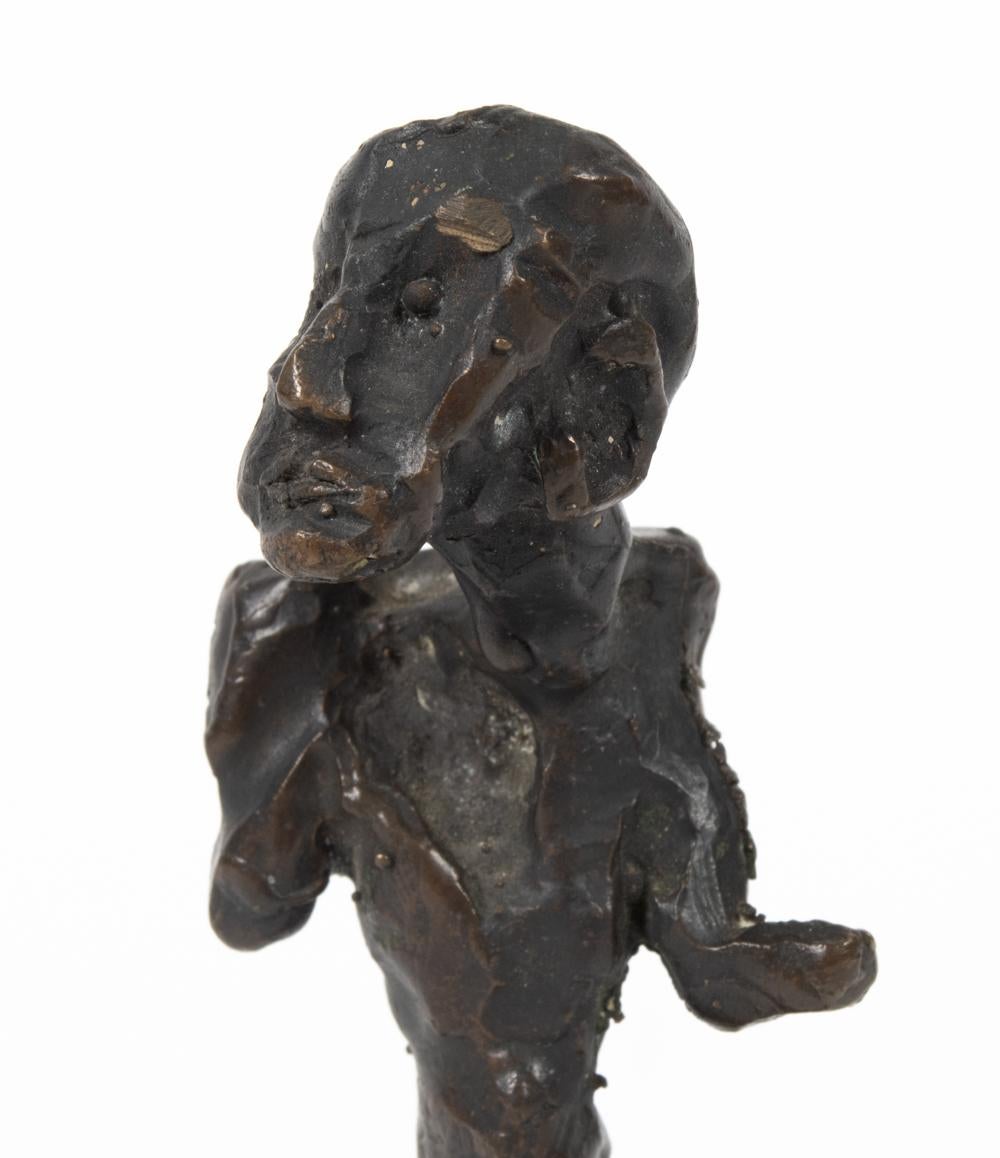 Small Bronze Figurative Abstract Sculpture In Good Condition For Sale In Norwalk, CT