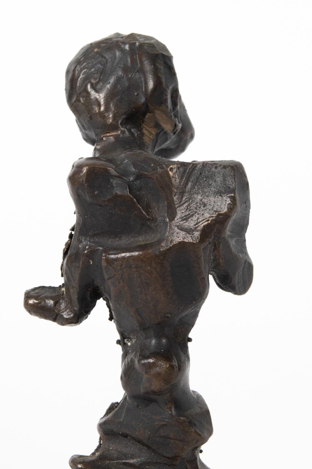 Bronze Petite sculpture abstraite figurative en bronze en vente