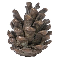Small Bronze Pinecone Paperweight Sculpture, France, 1960's