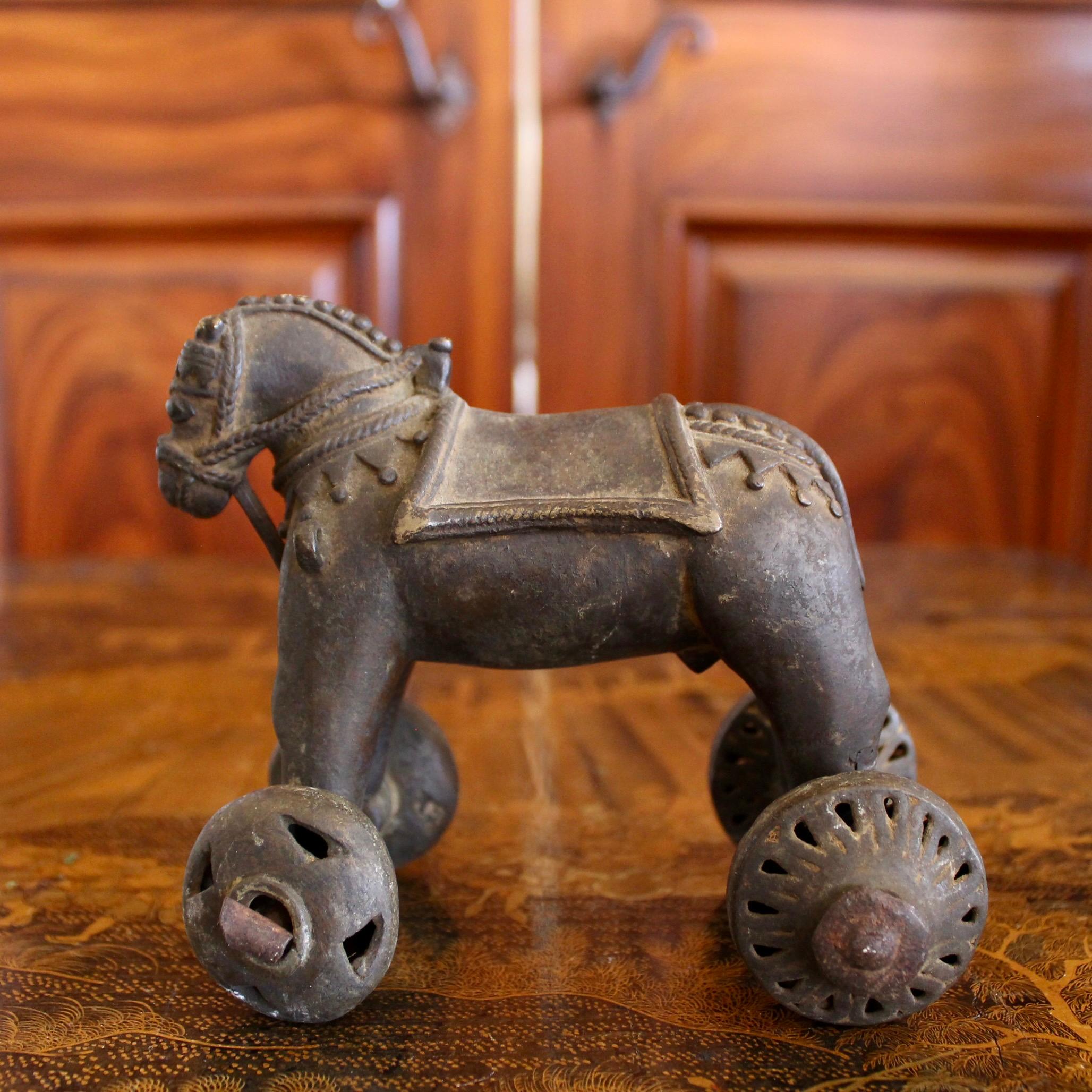 Small Bronze Sculpture Of A Stallion, 