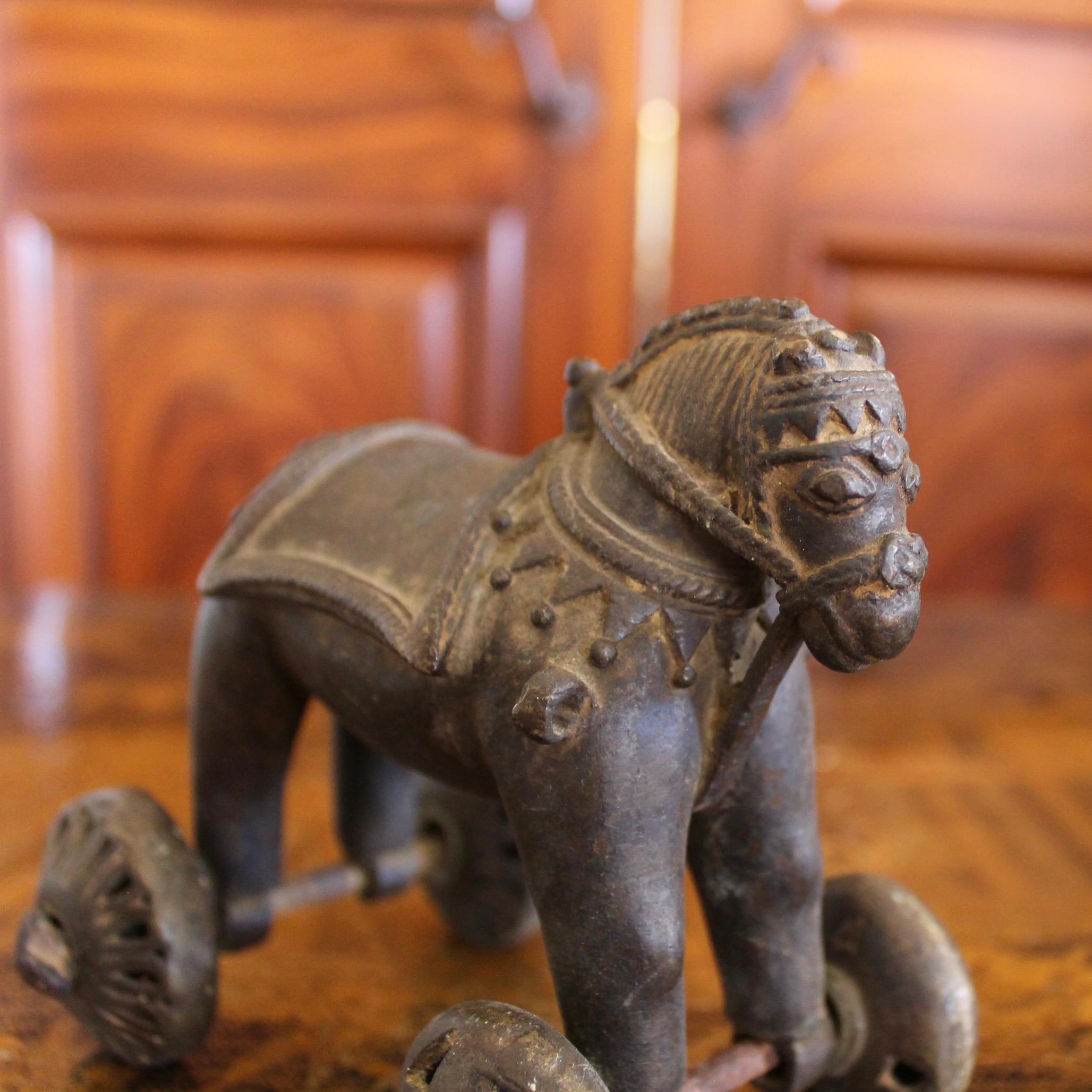 Small Bronze Sculpture Of A Stallion, 