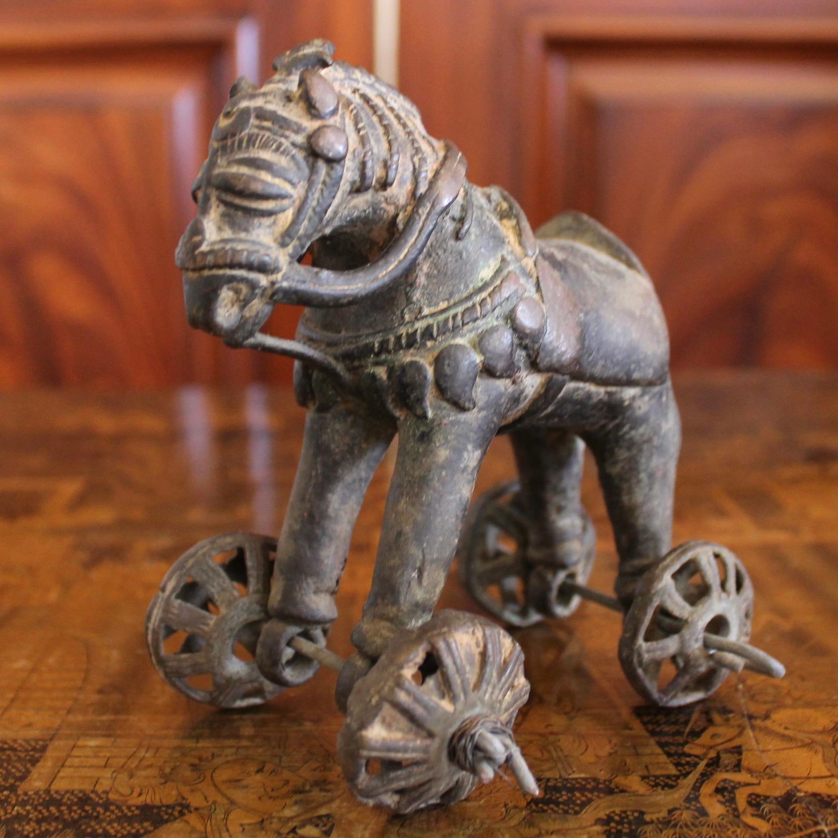 Indian Small Bronze Sculpture Of A 