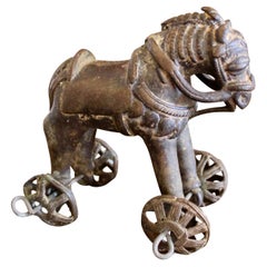 Small Bronze Sculpture Of A "Temple Toy" Horse, 19th Century India