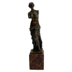 Small Bronze Statue of Venus De Milo