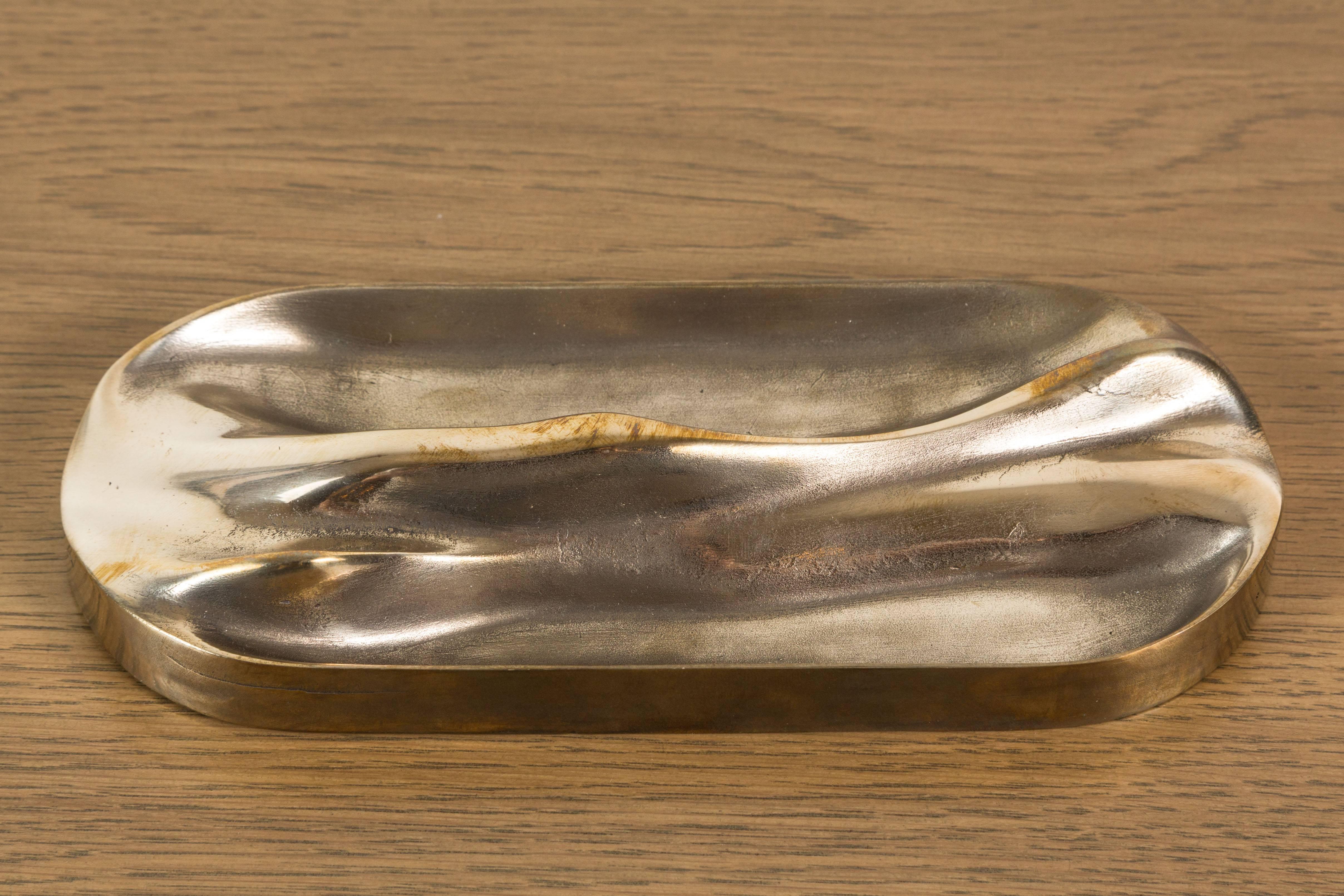 Small Bronze Tray by Artist Vincent Pocsik for Lawson-Fenning, in Stock 3