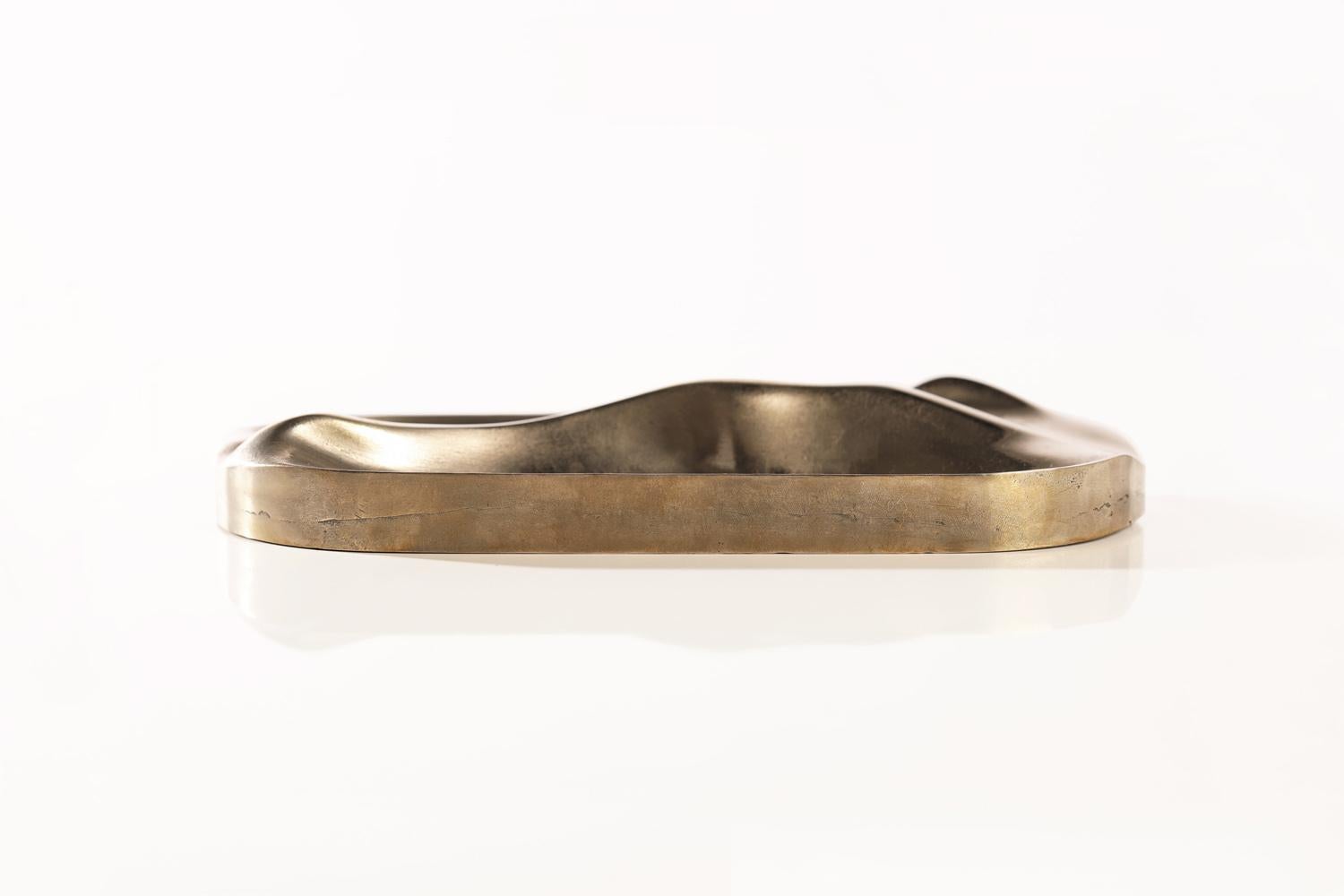 American Small Bronze Tray by Artist Vincent Pocsik for Lawson-Fenning, in Stock