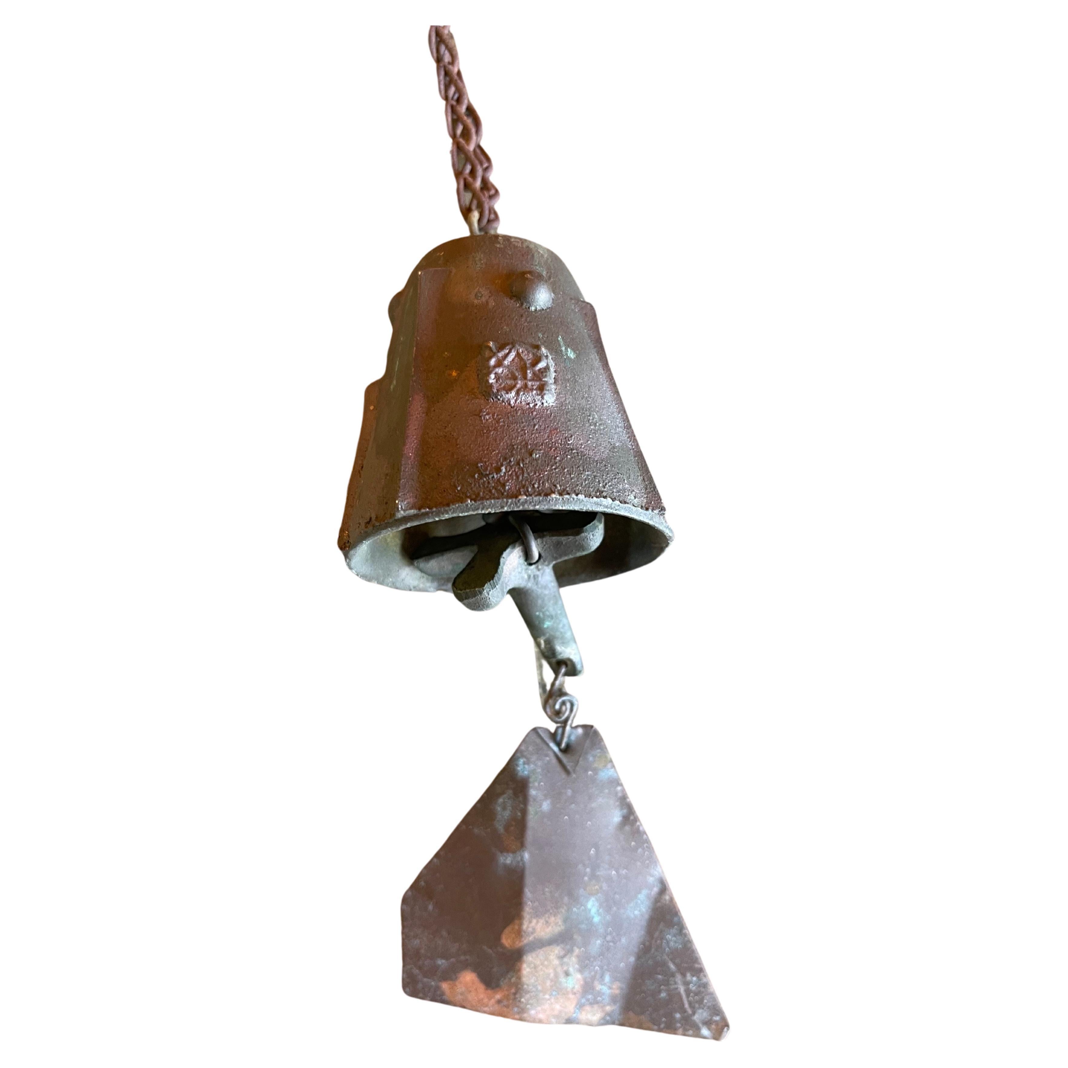 Mid-Century Modern Small Bronze Wind Chime / Bell by Paolo Soleri for Cosanti