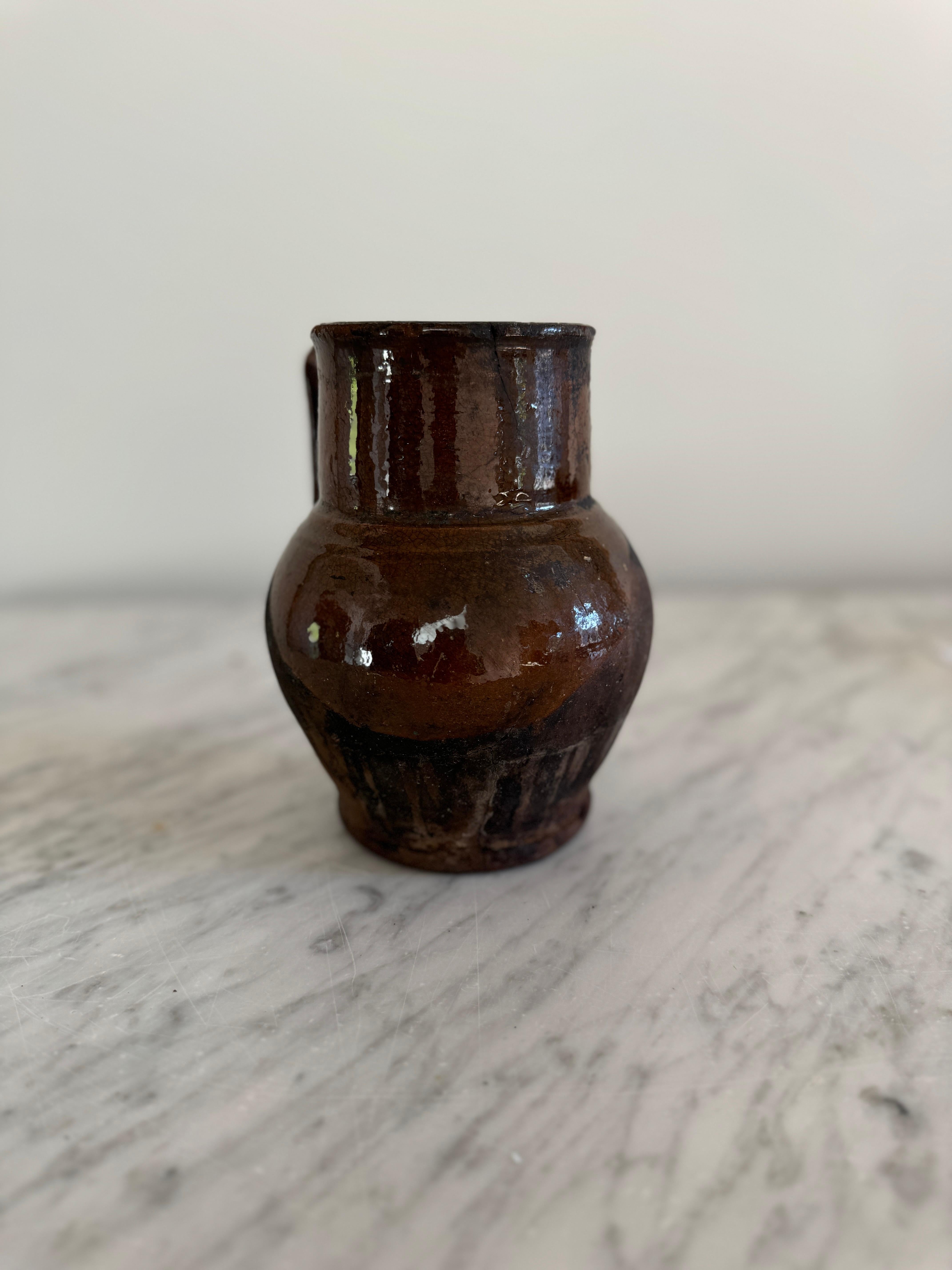 Small Brown Pignate Pot in vendita 1