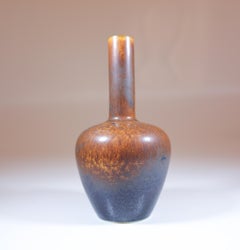 Small Brown Vase - Carl-Harry Stålhane - Rörstrand Midcentury Modern