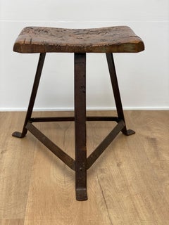 Small Brutalis , Industrial Table with Iron base