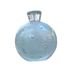 Small Bubble Vase 1940 Murano Glass Attributed to Barovier Air Bubbles Inside