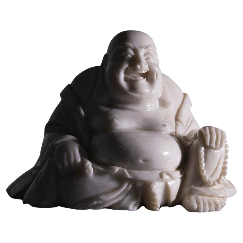 Small Buddha Statue in white jade