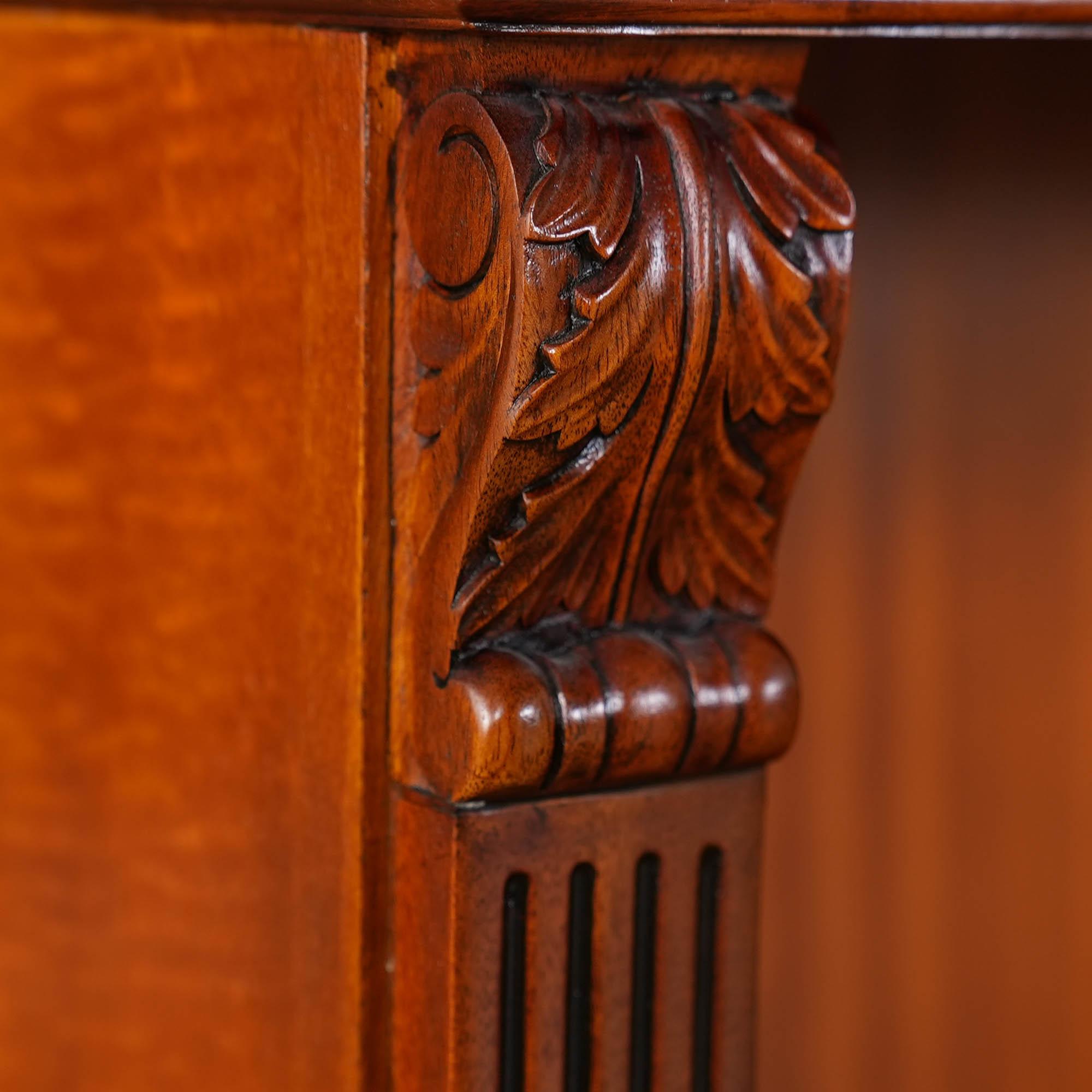 Federal Small Burled Penhurst Bookcase For Sale