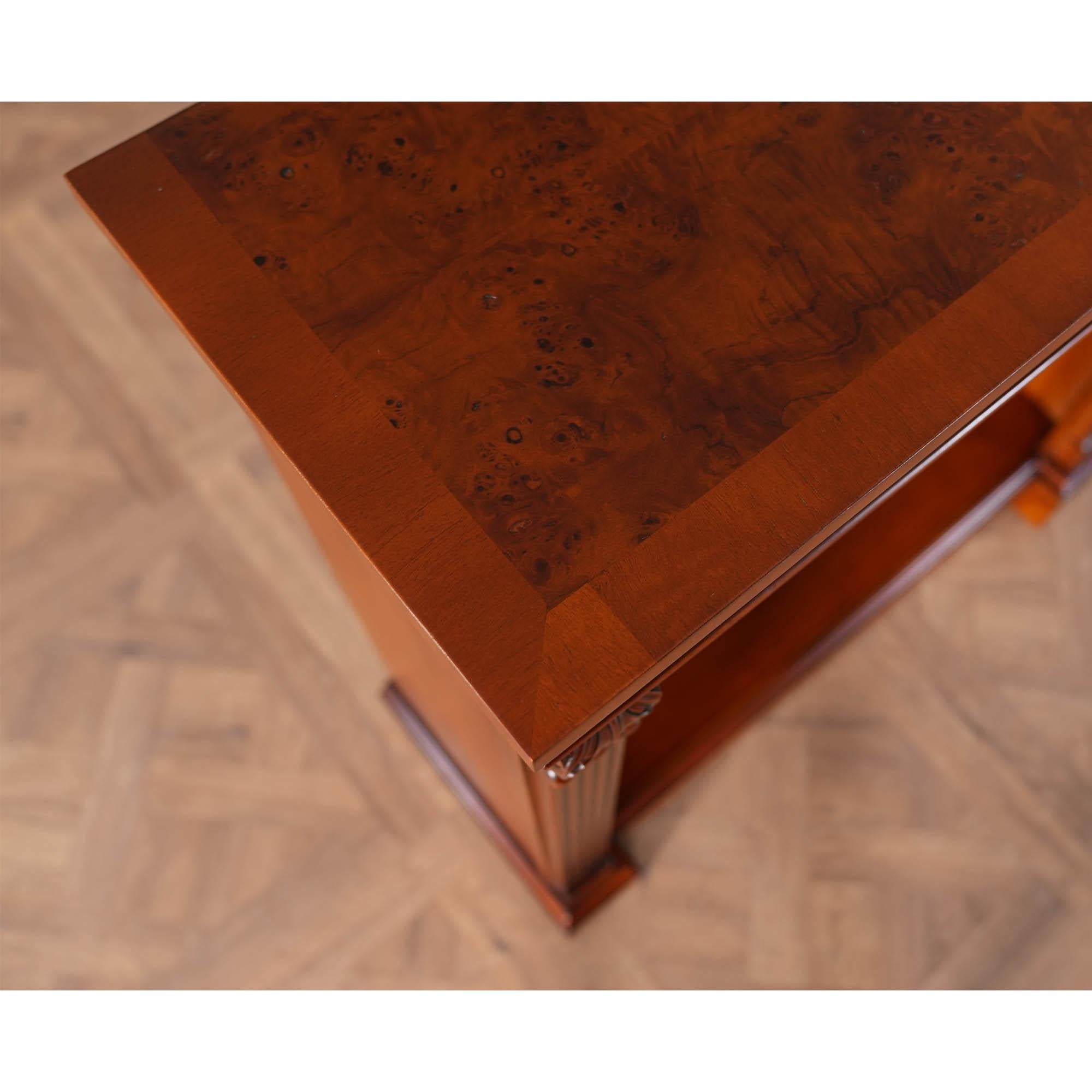 Small Burled Penhurst Bookcase In New Condition For Sale In Annville, PA