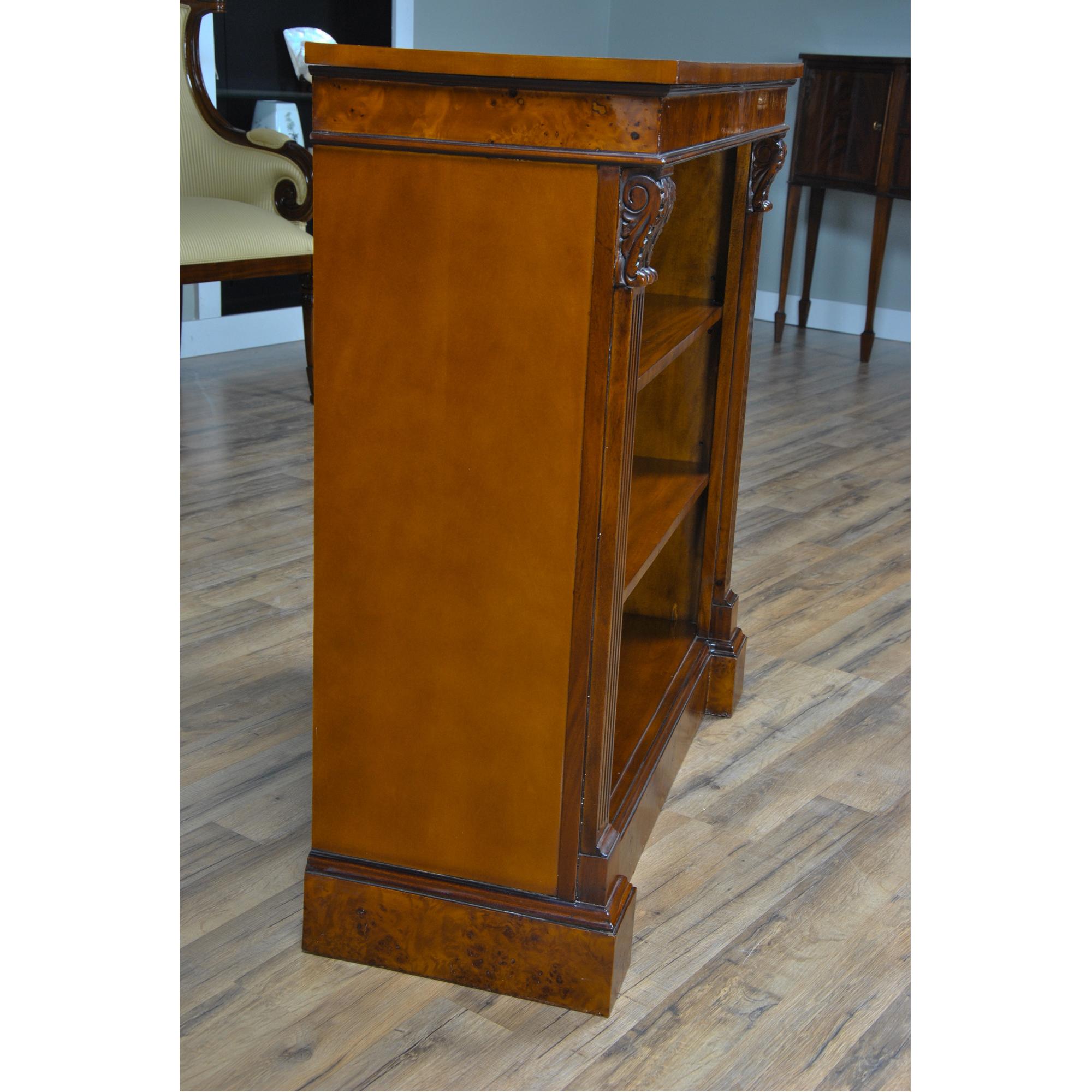 Contemporary Small Burled Penhurst Bookcase