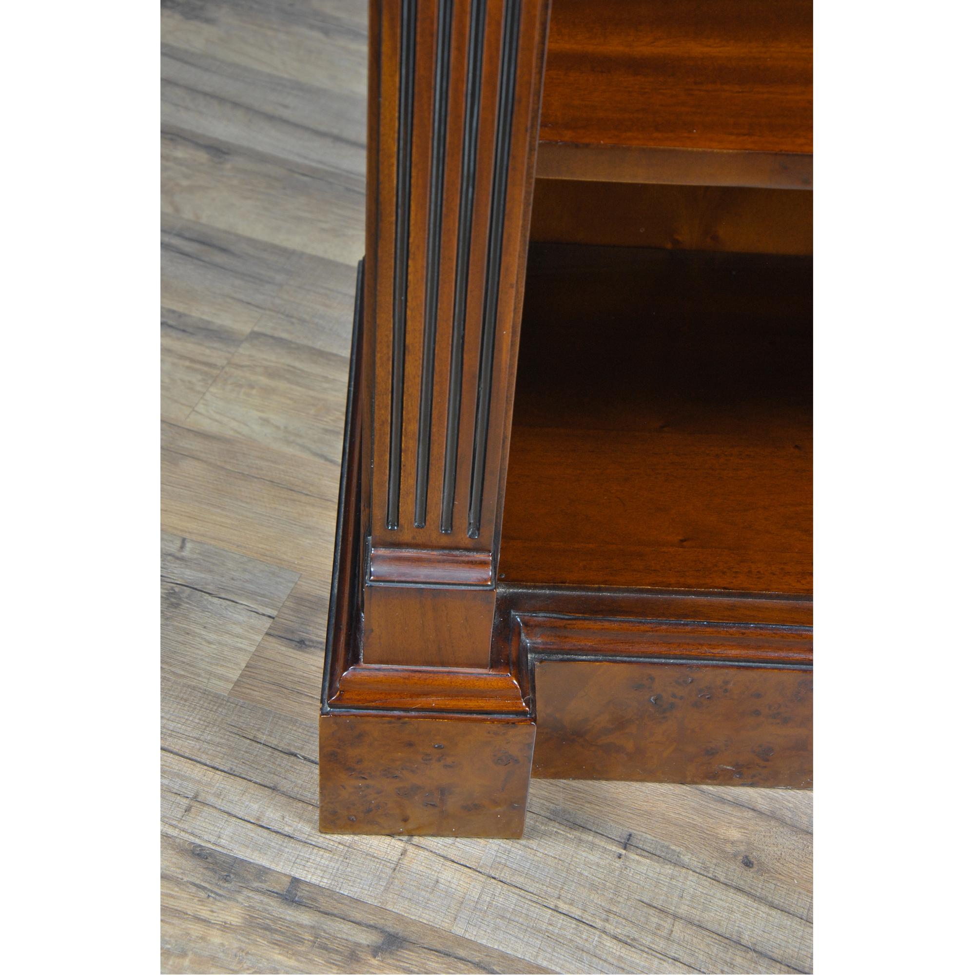 Wood Small Burled Penhurst Bookcase