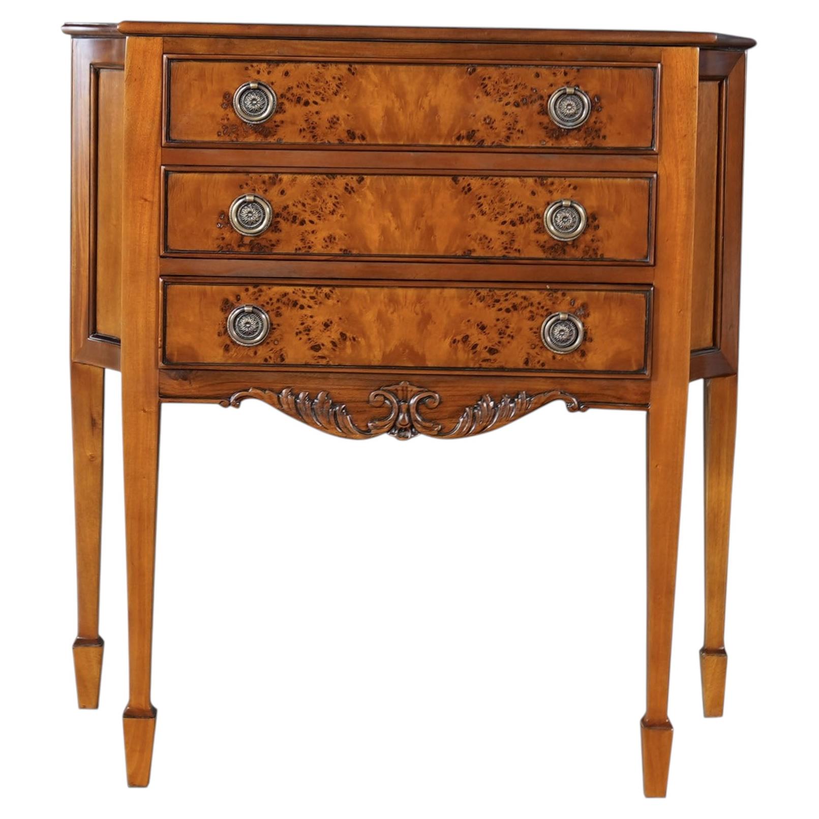 Credenza piccola in radica in vendita
