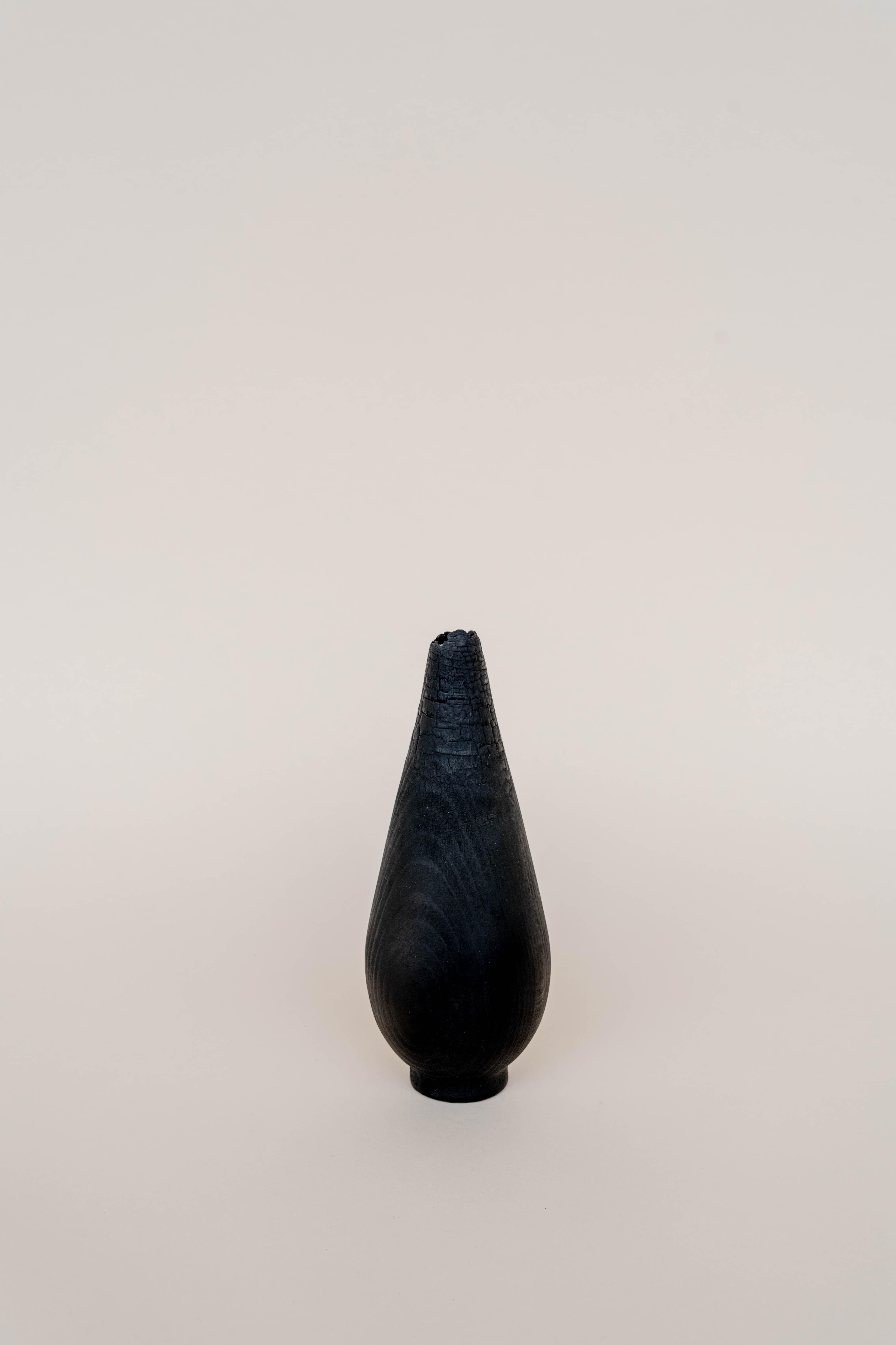 Post-Modern Small Burnt Vase by Daniel Elkayam