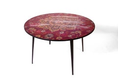 Small Cafe 6116 Steel Table Round by Atelier Ruben Van Megen