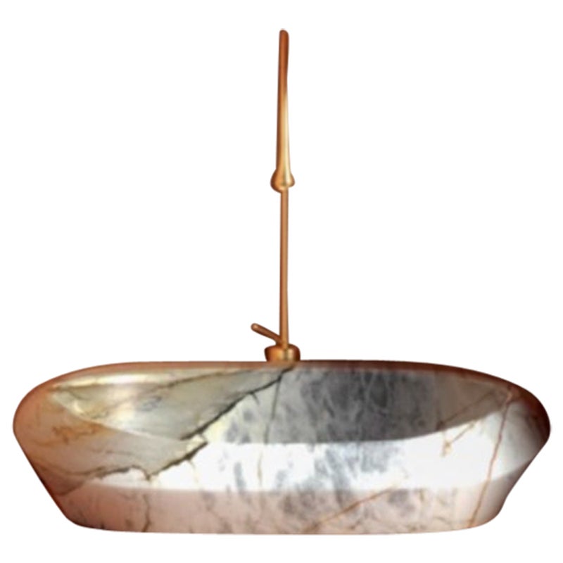 Lavabo piccolo Calacatta Macchia Vecchia Tosca di Marmi Serafini in vendita