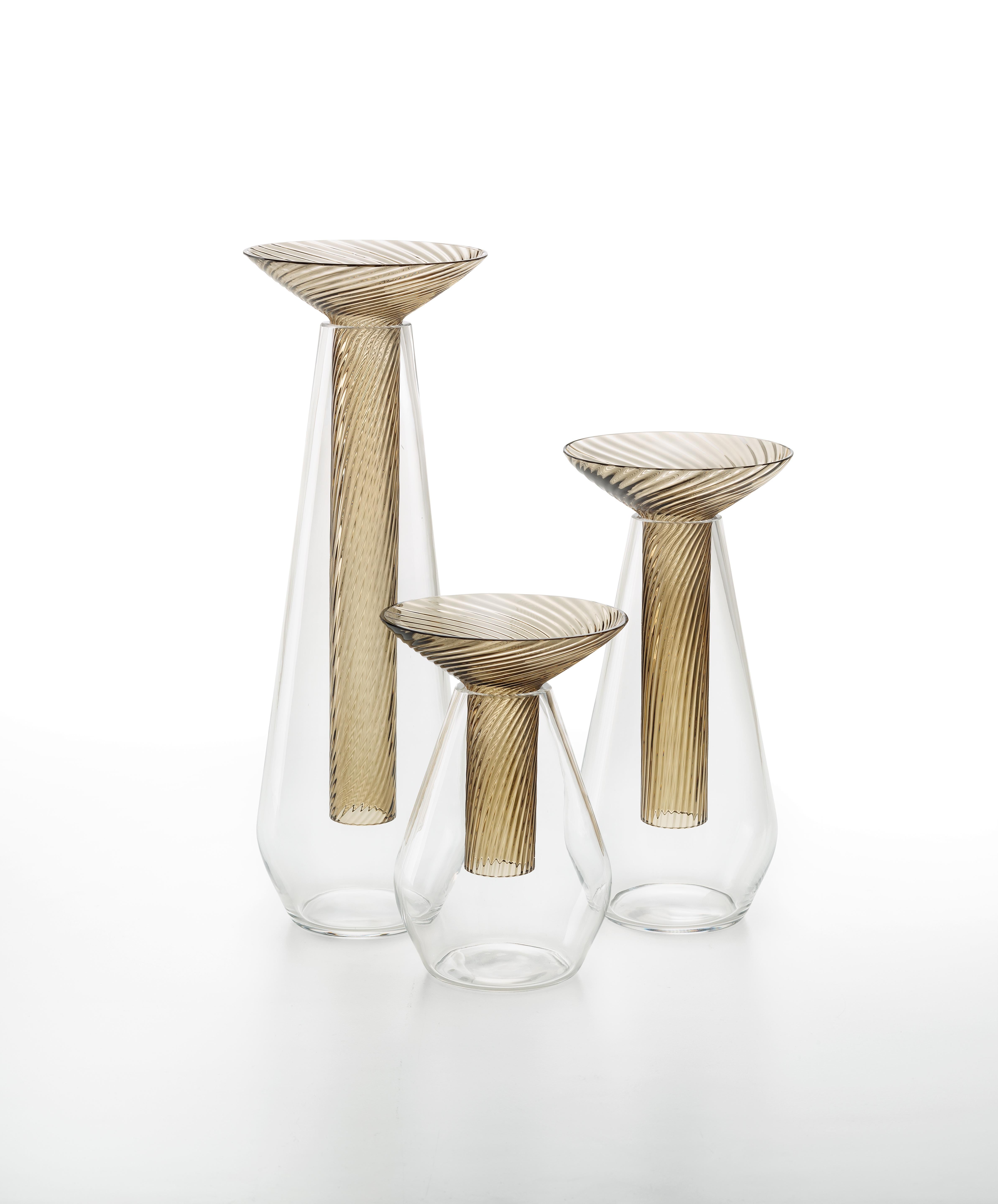 Small Calici Vase in Murano Glass by Federico Peri 3