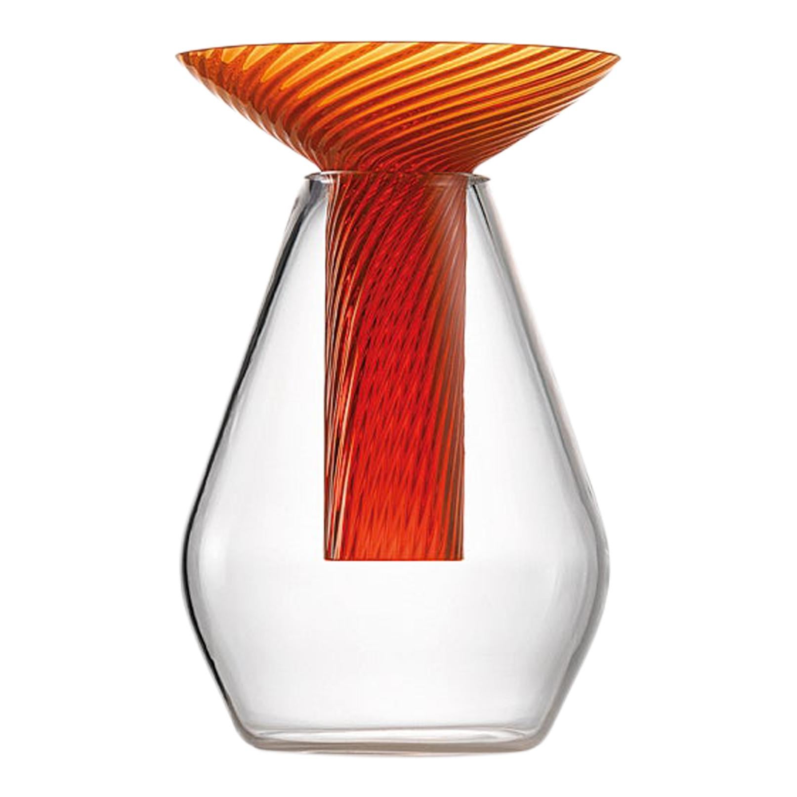 Small Calici Vase in Murano Glass by Federico Peri