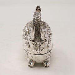 Small Cambodian Silver Elephant Box
