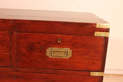 Small Campaign Chest of Drawers from 19th Century Stamped Heals & Sons London